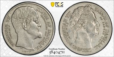 1848 FK VS Sp Dlr Death & Accession KM-742  Ag XF45