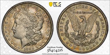 1899-O $1 Micro O AU55