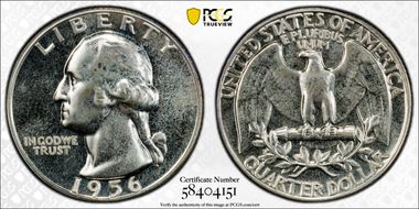 1956 25C PR66