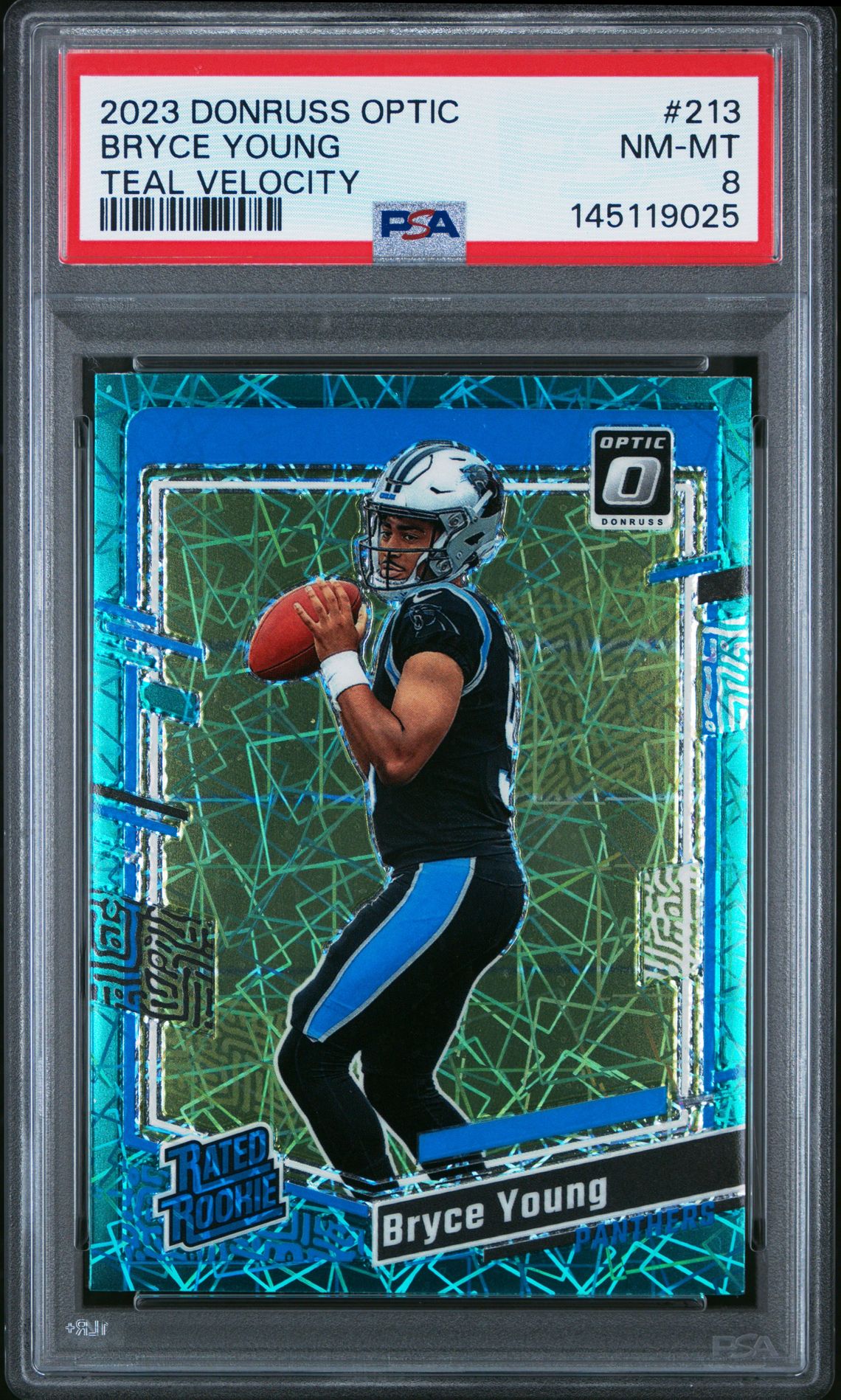 2023 Panini PANINI DONRUSS OPTIC TEAL VELOCITY #213 Bryce Young front