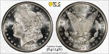 1880-S $1 MS68