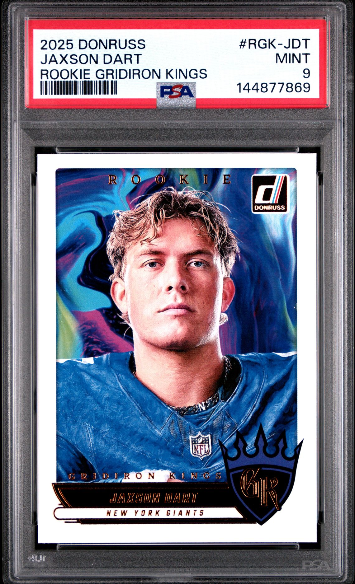 2025 Panini PANINI DONRUSS ROOKIE GRIDIRON KINGS #RGK-JDT Jaxson Dart front