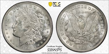 1921-D $1 MS63