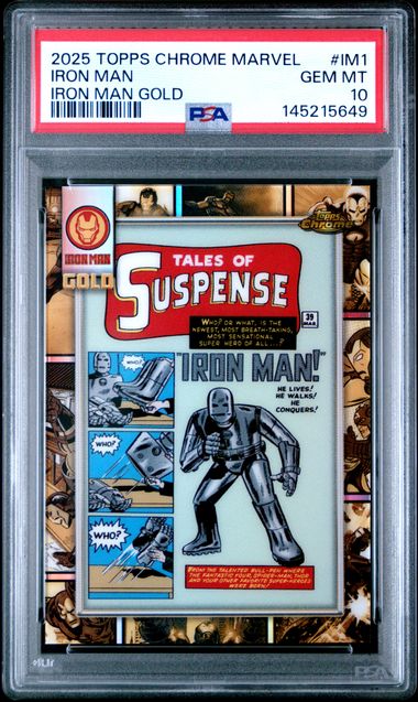 2025 Topps Chrome Topps Chrome Ironmangold Gold #IM1 Ironman front