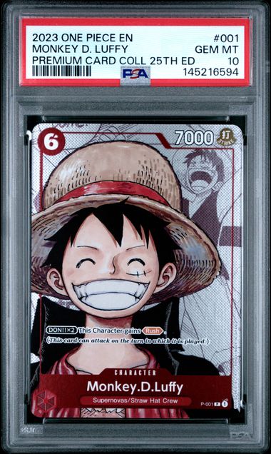 2023 One Piece One Piece Premium Card Collection 25th Edition #001 Monkey D. Luffy front