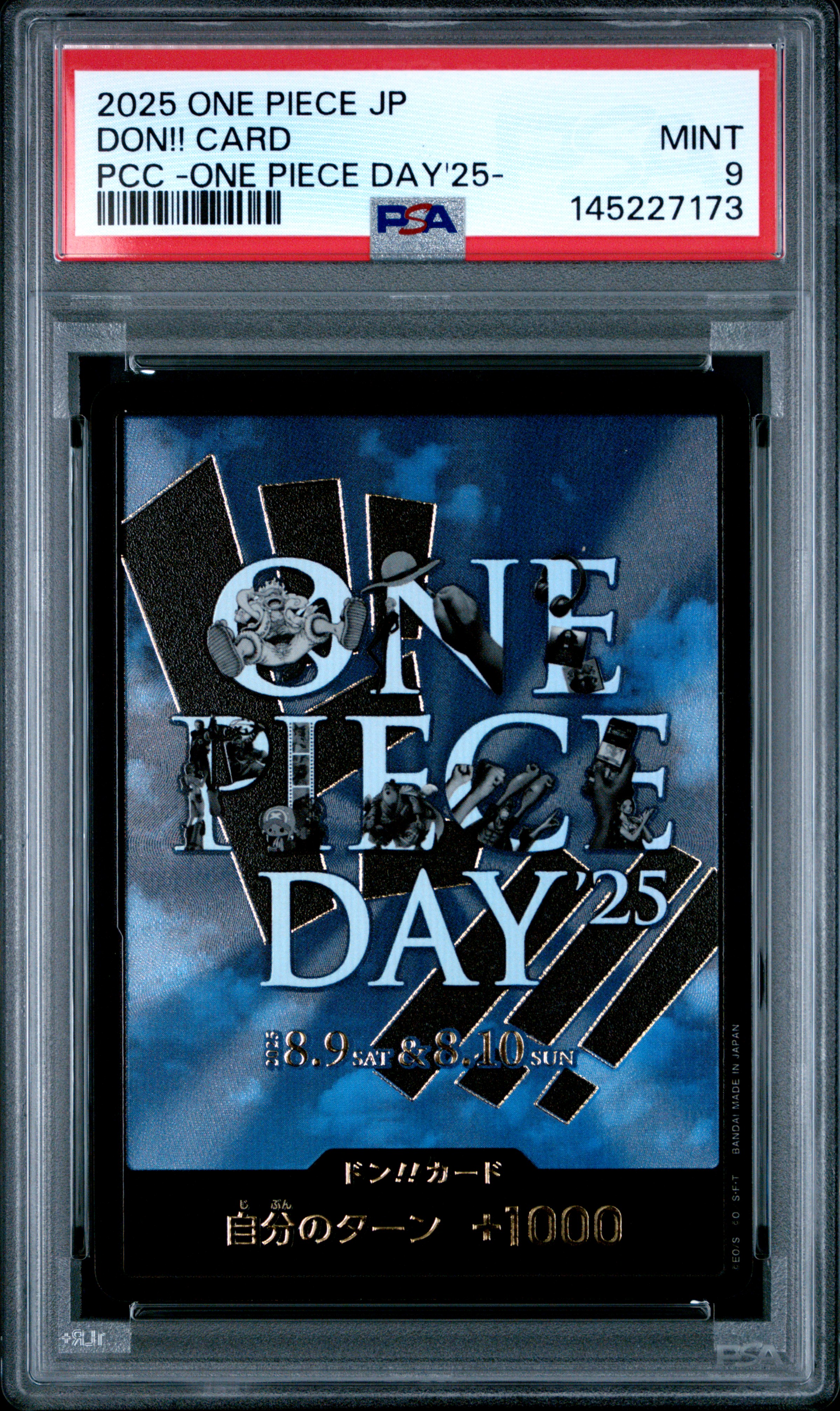 2025 #NA Don!! Card PSA 9 One Piece Japanese Premium Card Collection -One Piece Day'25-