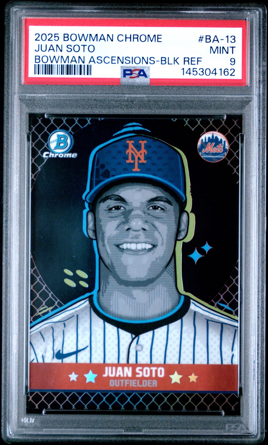 2025 Bowman BOWMAN CHROME BOWMAN ASCENSIONS BLK REF #BA-13 Juan Soto front