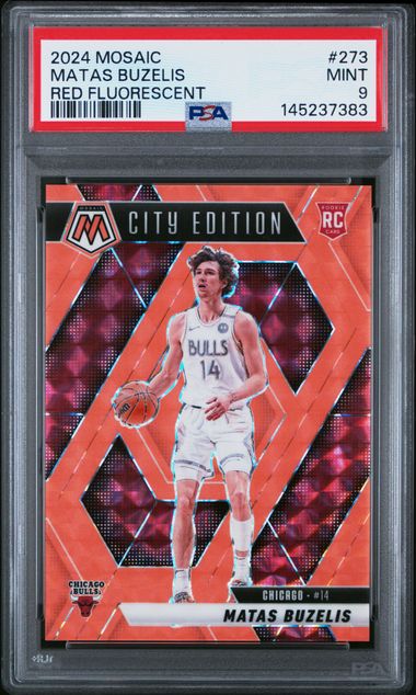 2024 Panini Mosaic Red #273 Matas Buzelis front