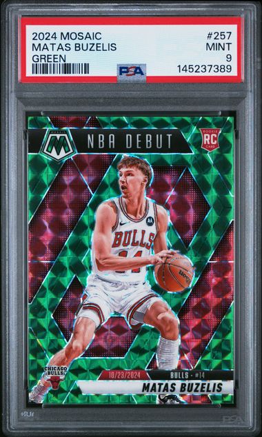 2024 Panini Mosaic Green #257 Matas Buzelis front