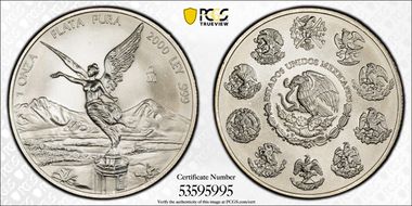 2000-Mo Onza Libertad Ag MS68