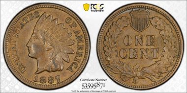 1887 1C AU53BN