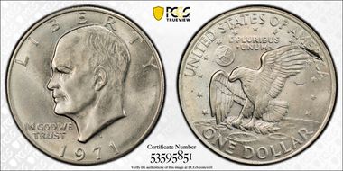 1971-D $1 MS65