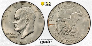 1974 $1 MS64