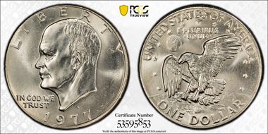 1977-D $1 MS66