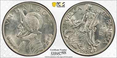 1931 Balboa KM-13  Ag MS62