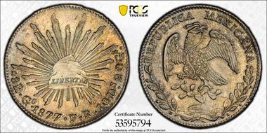 1877-Go FR 8 R Go57 MS64