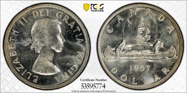 1957 S$1 MS64