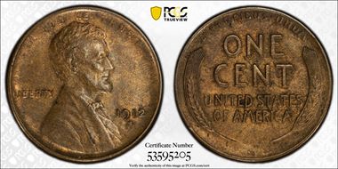 1912-S 1C AU55BN