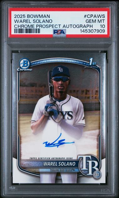 2025 Bowman Bowman Chrome #CPA-WS Warel Solano front