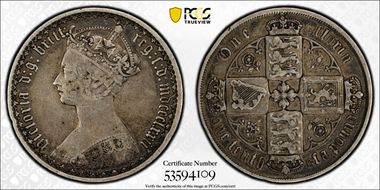 1872 Florin S-3893 VF25