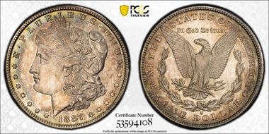 1887-S $1 AU58
