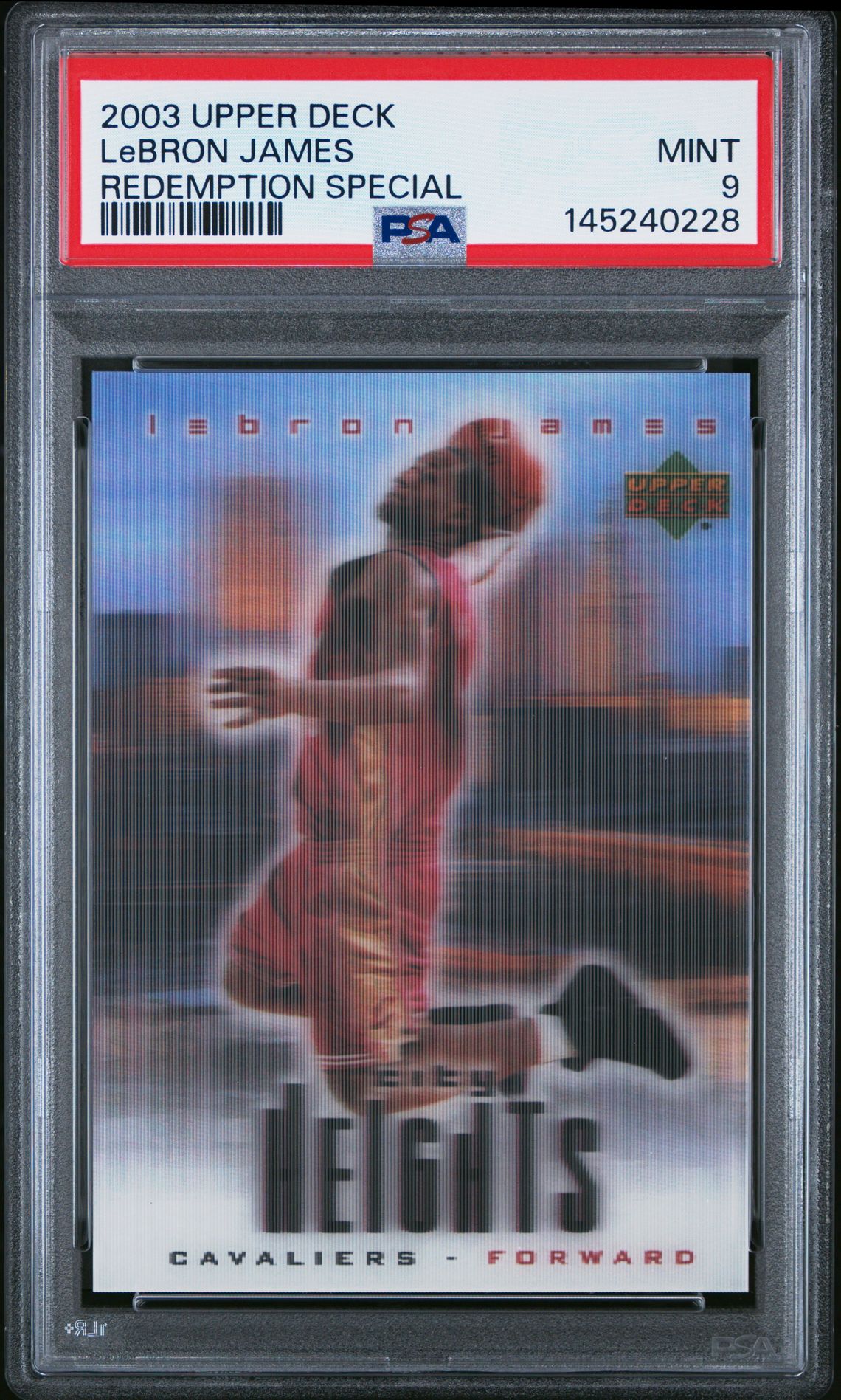 2003 Upper Deck Upper Deck Redemption Special LeBron James front