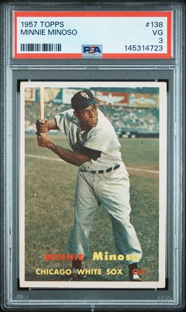 1957 Topps #138 Minnie Minoso front