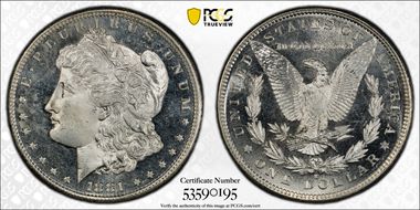 1881-S $1 MS66PL