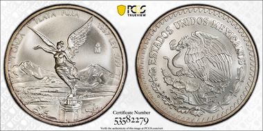 1997-Mo Onza Libertad Ag MS68