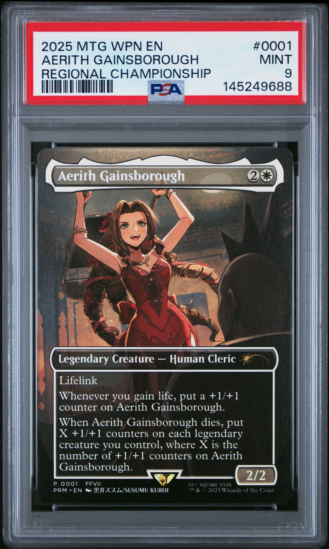 2025 MTG MAGIC THE GATHERING WPN PROMOS REGIONAL CHAMPIONSHIP #0001 Aerith Gainsborough front