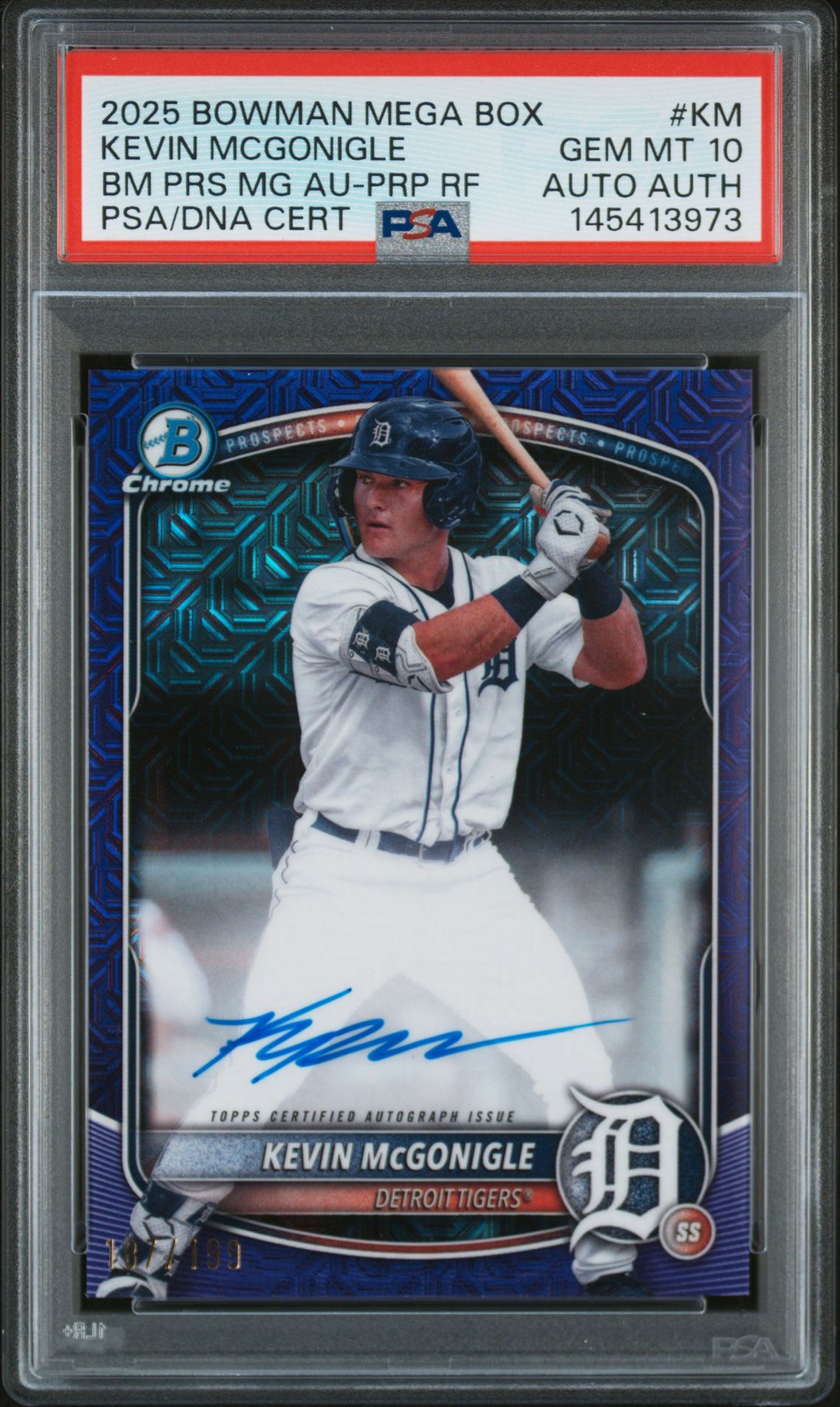 2025 Bowman Bowman Chrome Mojo #KM Kevin Mcgonigle front