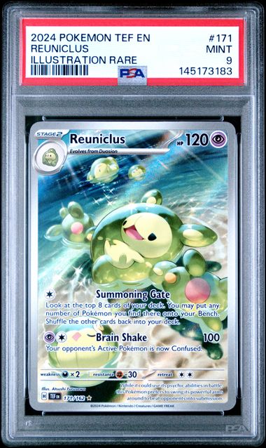 2024 Pokemon Temporal Forces Illustration Rare #171 Reuniclus front