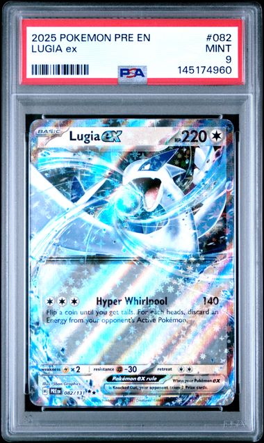 2025 Pokemon Prismatic Evolutions #082 LUGIA ex front