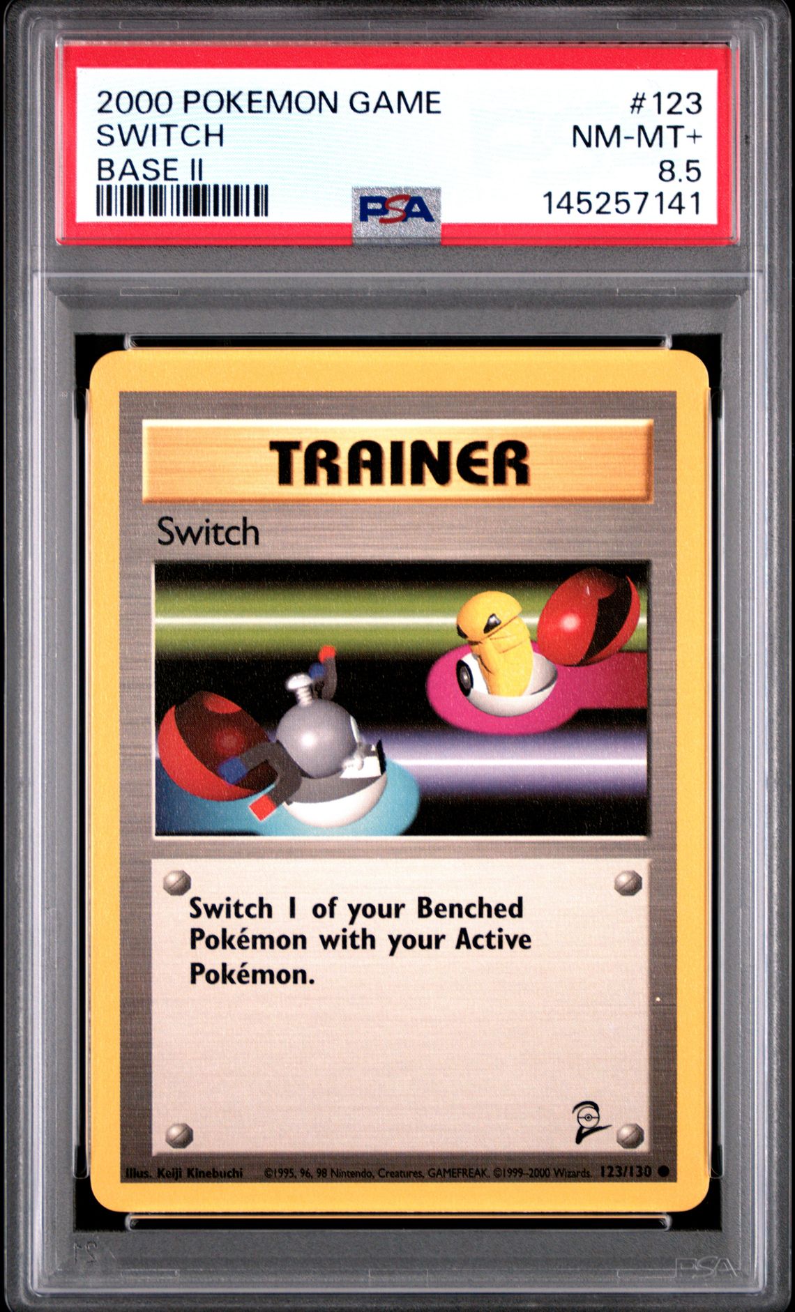 2000 Pokemon POKEMON GAME BASE II #123 Switch front