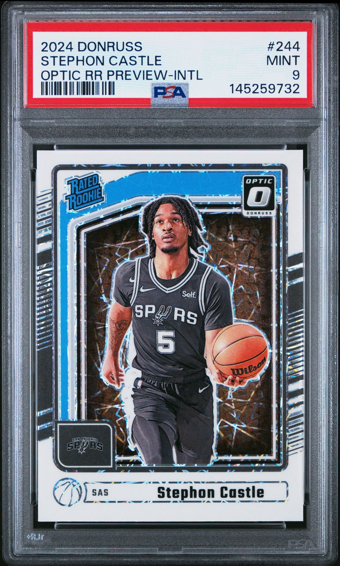2024 Panini PANINI DONRUSS OPTIC RR PREVIEW-INTL #244 Stephon Castle front