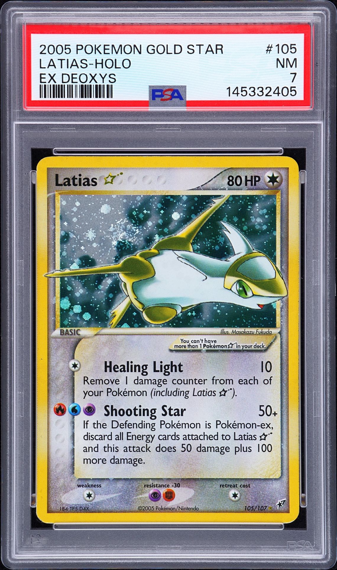 2005 Pokemon POKEMON EX DEOXYS #105 Latias-Holo front