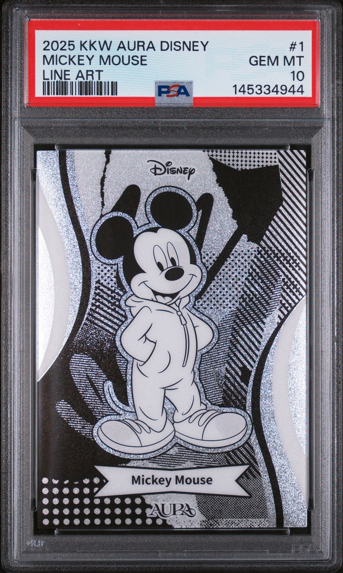 2025 KAKAWOW AURA DISNEY LINE ART #1 Mickey Mouse front