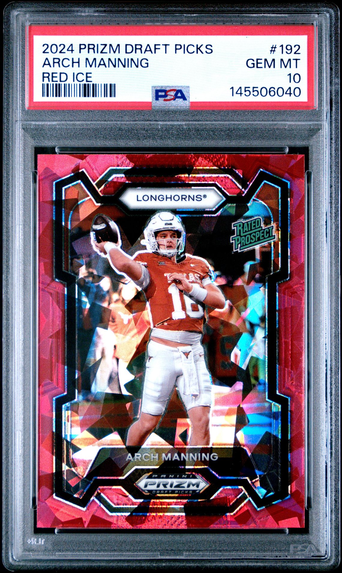 2024 Panini PANINI PRIZM DRAFT PICKS BLUE FINITE #192 Arch Manning front