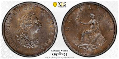 1799 1/2D S-3778 P-1248 5 incuse gunports MS64BN