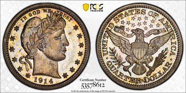 1914 25C PR67