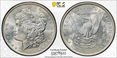 1886 $1 MS67