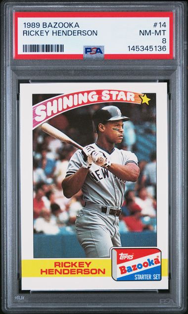 1989 #14 Rickey Henderson front