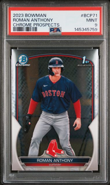 2023 Bowman Bowman Sapphire Chrome #BCP71 Anthony front