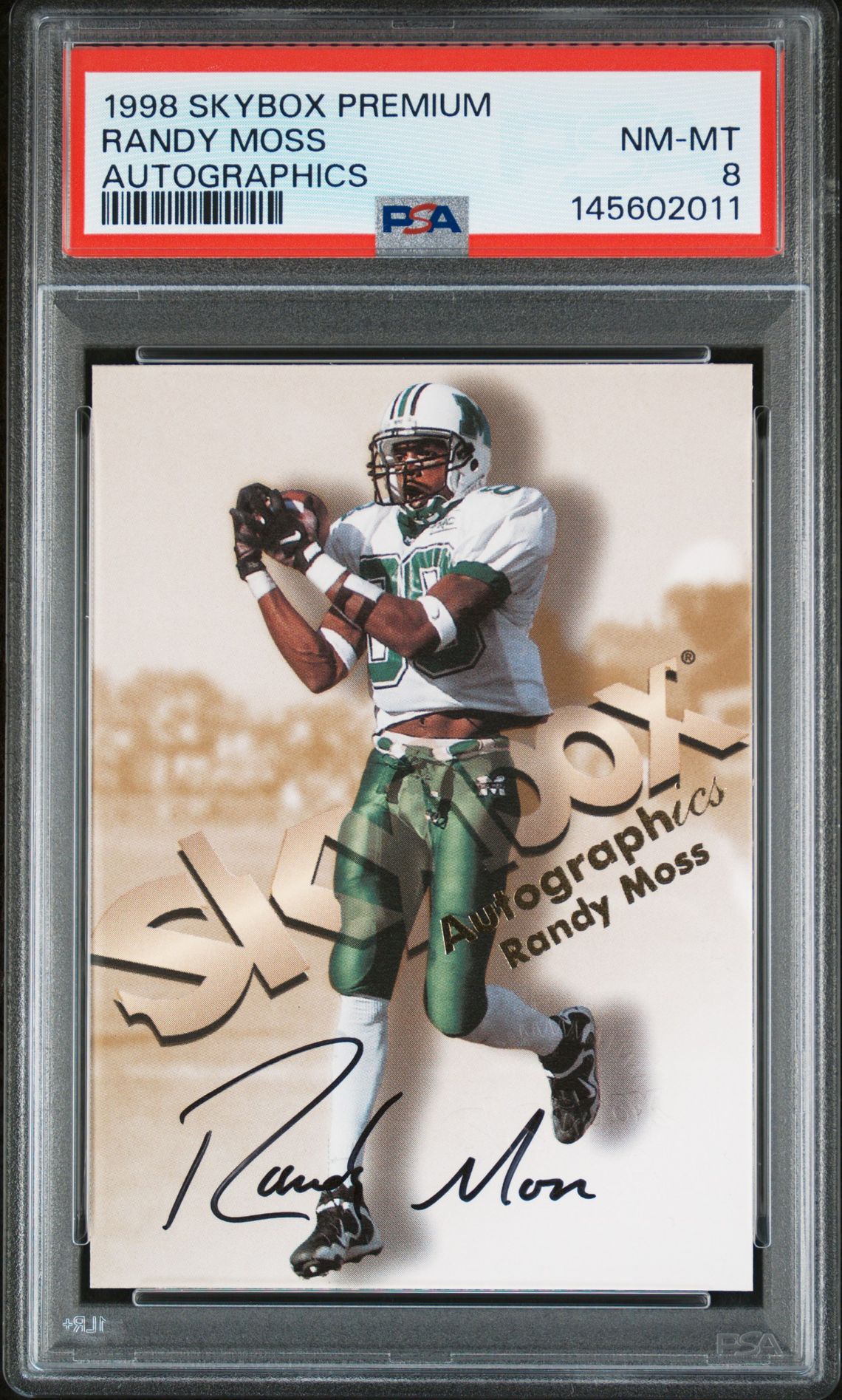 1998 SkyBox SKYBOX PREMIUM AUTOGRAPHICS Randy Moss front