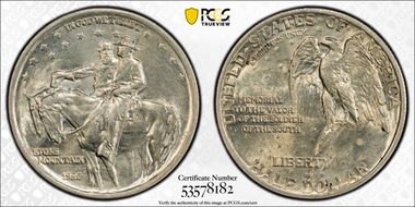 1925 50C Stone Mountain, DDO, FS-101 MS64