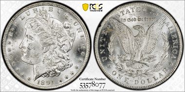 1891-CC $1 GSA Hoard MS63