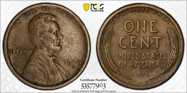 1909-S 1C Lincoln VF30BN