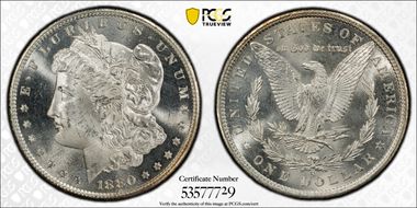 1880-S $1 MS64
