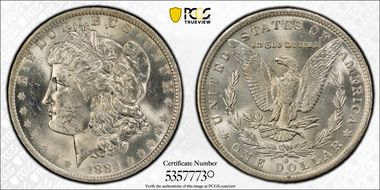 1884-O $1 MS62