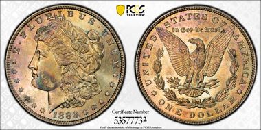 1886 $1 MS64